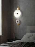 Load image into Gallery viewer, Alabaster Eclipse Wall Light