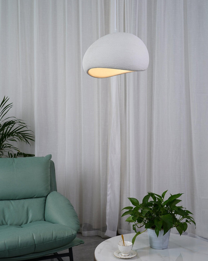 Sculptural Polystyrene Plug-In Pendant Light