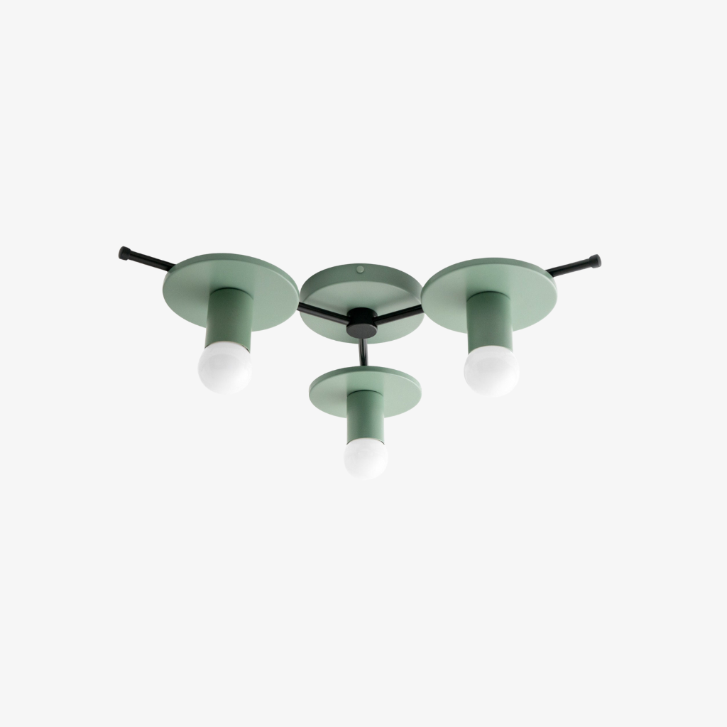 Radiro Globe Colorful Ceiling Light-3 Light Minimalist Fixture