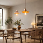 Load image into Gallery viewer, Vintage leather pendant light