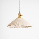 Bild in Gallery-Viewer laden, Textured Cement Gold Plug-In Swag Pendant