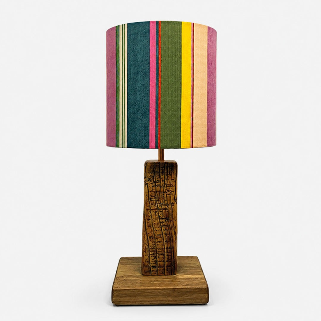 Multicolor Stripe fabric table lamp