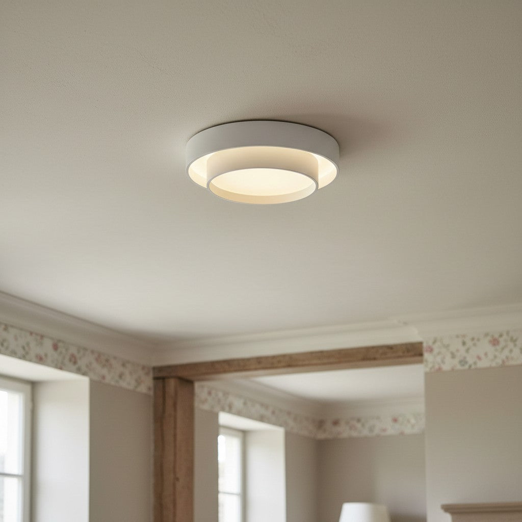 Lámpara de Techo Redonda LED Duomel - Lámpara de Techo Minimalista para Comedor N26