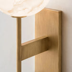 Cargar imagen en el visor de la Galería, Natural brass arm and wall plate detail