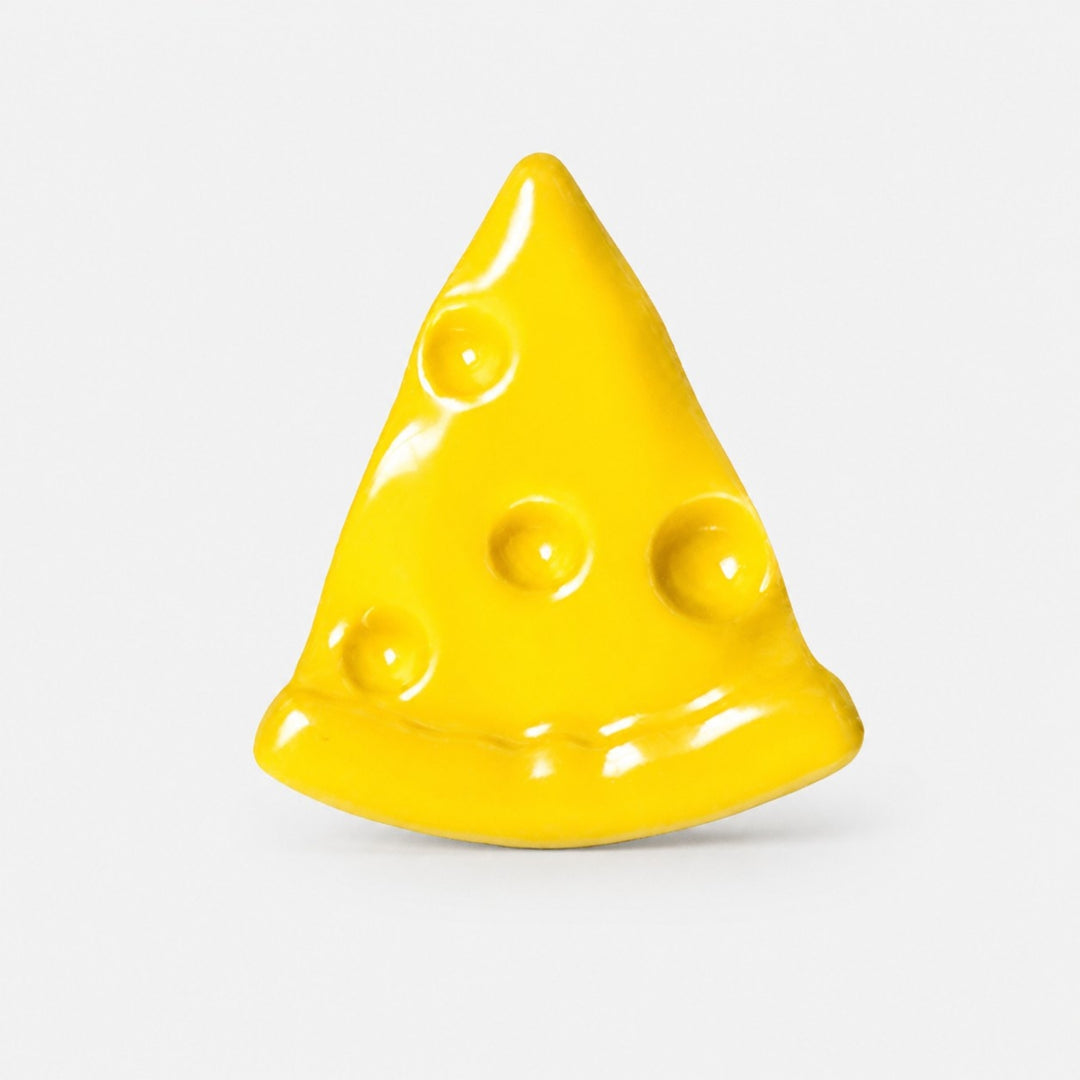Cheese Slice Cabinet Knob - Yellow
