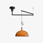 Charger l'image dans la visionneuse de galerie, Lanterne suspendue médiévale Sunset Afterglow avec abat-jour en acrylique français pour salle à manger et hall d'entrée