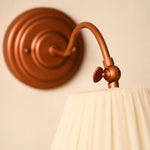 Load image into Gallery viewer, French Vintage Cream Pleated Shade Adjustable Wall Sconce