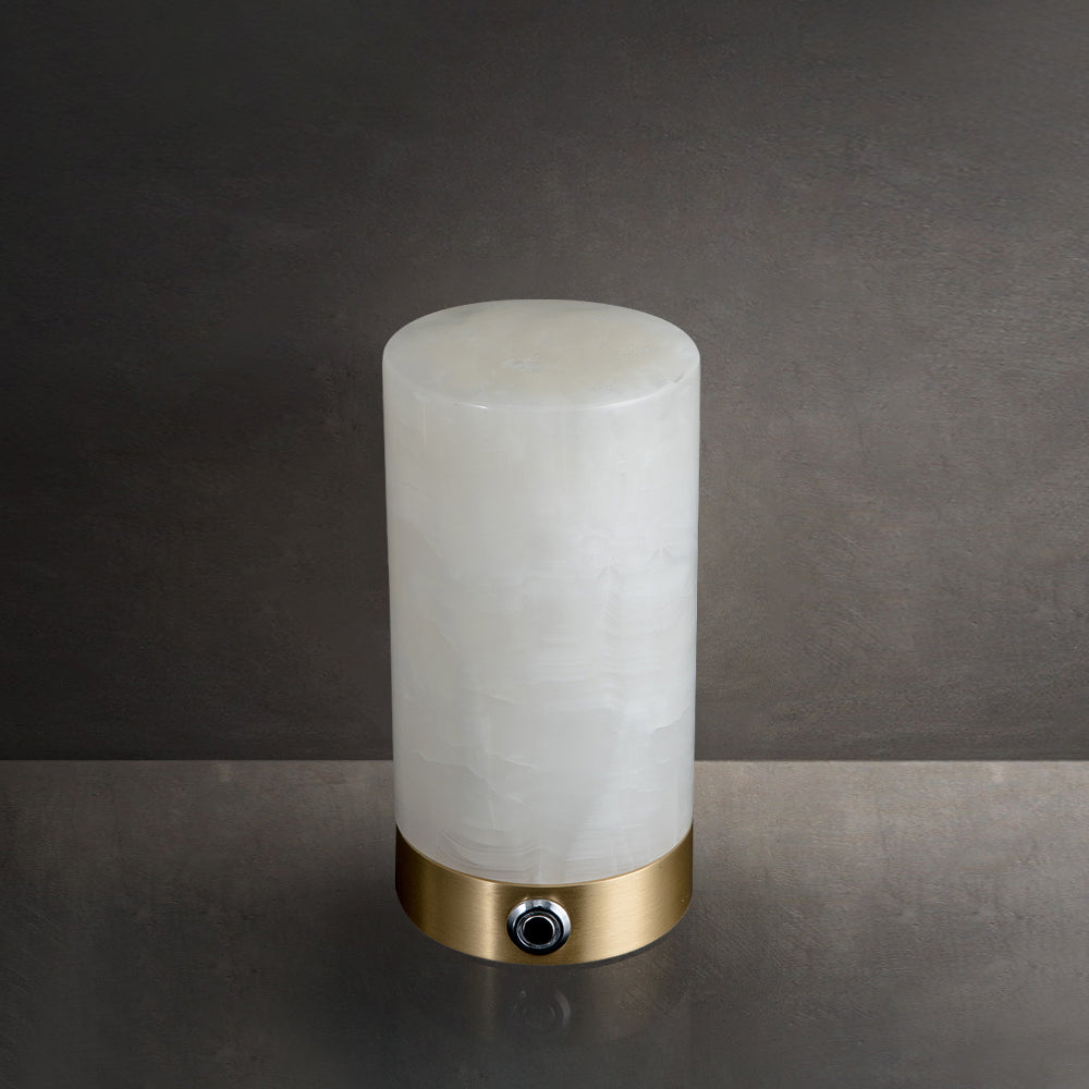 Totem Alabaster Tischlampe (eingebauter Akku)