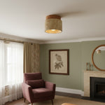 Load image into Gallery viewer, Travira Wabi Sabi Ceiling Light Organic Textured Marble Ceiling Lamp for Hallway