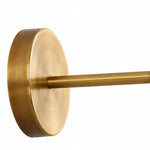Cargar imagen en el visor de la Galería, Round antique brass wall plate and straight arm detail