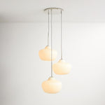 Load image into Gallery viewer, Rivrona Ribbed Glass 3-Light Chandelier - Sculptural Modern Lighting for Home

