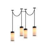 Bild in Gallery-Viewer laden, Cream Alabaster Chain Hardwired Pendant Light