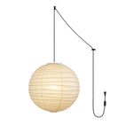 Charger l'image dans la visionneuse de galerie, Bamboo Ribbed Mulberry Paper Swag Pendant