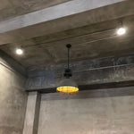 Cargar imagen en el visor de la Galería, Lámpara Colgante Industrial de Metal con Jaula