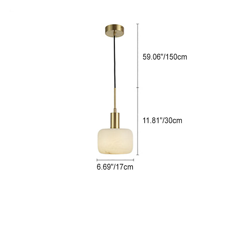 Velia Eichel Alabaster Minimalistische Pendelleuchte