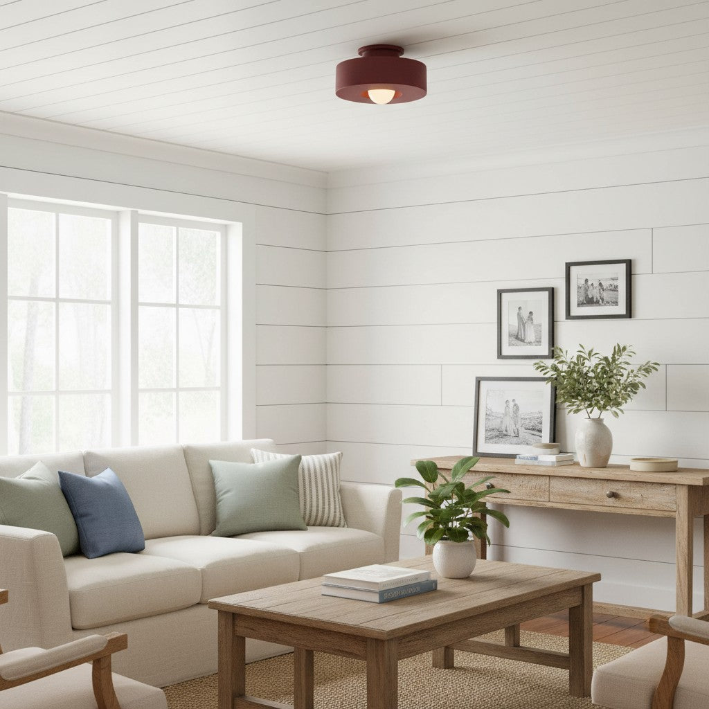 Lámpara de Techo Redonda Nordyra Nórdica – Iluminación Moderna Minimalista para Espacios Habitables N57