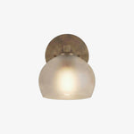 Charger l'image dans la visionneuse de galerie, Auruca Globe Wall Light Bellflower Inspired Shape - Minimalist Metal Glass Sconce for Living Room