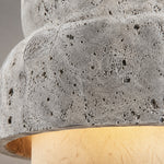 Bild in Gallery-Viewer laden, Macro close-up of porous gray travertine stone texture