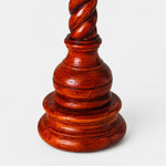 Charger l'image dans la visionneuse de galerie, floral fabric and carved wood table lamp