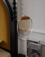 Bild in Gallery-Viewer laden, Clear Rippled Glass Plug-In Pendant