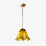 Charger l&#39;image dans la visionneuse de galerie, Bellina Wave-Edge Glass Pendant Lamp — Organic Contemporary Style for Dining &amp; Living
