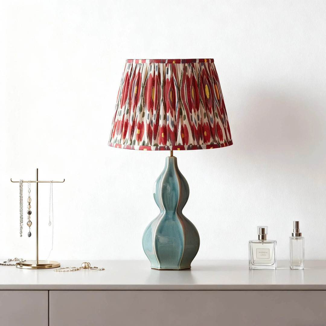 Thalune Bio-Kürbis Keramik-Tischlampe – Japandi-Stil Beleuchtung für Nachttische im Schlafzimmer