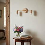 Charger l&#39;image dans la visionneuse de galerie, Mobilux Line Wood and Vanity Light - Bohemian Bathroom Lighting Fixture
