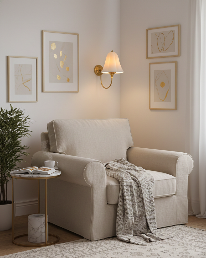 Applique murale moderne inspirée de fleurs pour chambre et salon