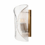 Bild in Gallery-Viewer laden, Vintage Ripple Glass Wall Sconce