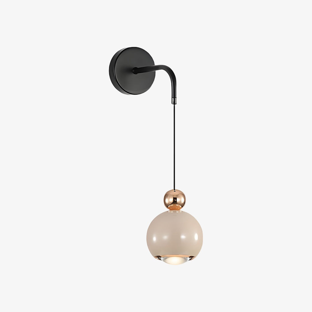 Glintap Nordische Globus Wandlampe – Minimalistische Akzentleuchte für Schlafzimmerinterieur