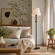 Micahell Modern Floor Lamp – Cascading Shell Shade Standing Lamp for Bedroom