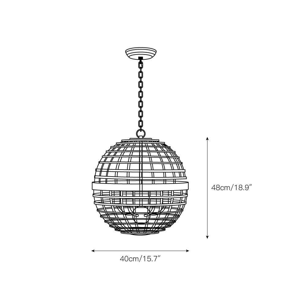 Lampe à suspension Mill Globe