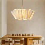 Load image into Gallery viewer, Nordic Linen Pleated  Fabric Pendant Light Lampshade

