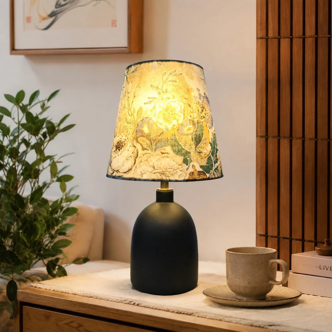 Beige Floral lit scene