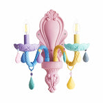 Cargar imagen en el visor de la Galería, two-head colorful crystal wall sconce for children room