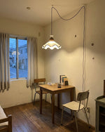 Charger l'image dans la visionneuse de galerie, Hand-Painted Ceramic Brown Trim Plug-In Pendant