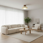 Charger l'image dans la visionneuse de galerie, Oribela Plafonnier Moderne Minimaliste - Lampe Sculpturale en Verre en Forme de Dôme pour Salon et Cuisine