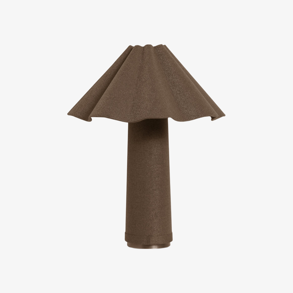 Weavara Fabric-Covered Modern Accent Table Lamp for Nightstands and Desks