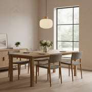 Lámpara colgante de vidrio blanco lechoso vintage elegante Opalyn - Iluminación para comedor