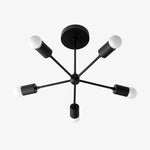 Bild in der Galerieansicht laden, Mobilux Line Mid Century Gold Sputnik Chandelier - Geometric Brass Fixture
