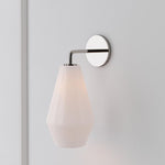 Load image into Gallery viewer, Merin Sculptural Glass Wall Lamp – Geometric Modern Wall Sconce for Bedrooms &amp; Hallways
