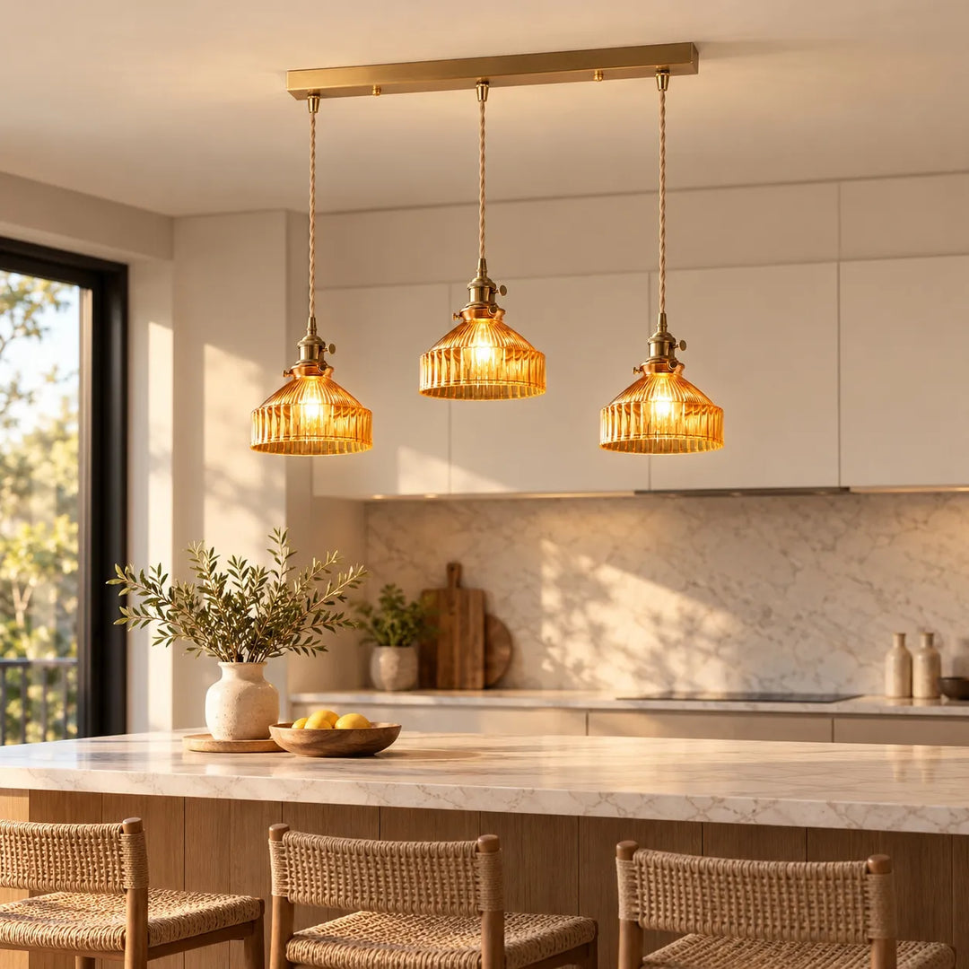 Colored Glass Pendant Light