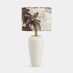 Cargar imagen en el visor de la Galería, Ceramic table lamp with floral shade
