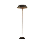 Load image into Gallery viewer, Auriglow Retro Perforated Floor Lamp - Brass Living Room Accent Light
