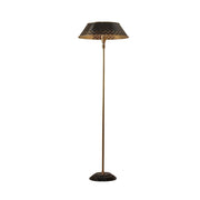 Auriglow Retro Perforated Floor Lamp - Brass Living Room Accent Light