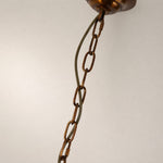 Load image into Gallery viewer, Brass Flower Glass Chandelier