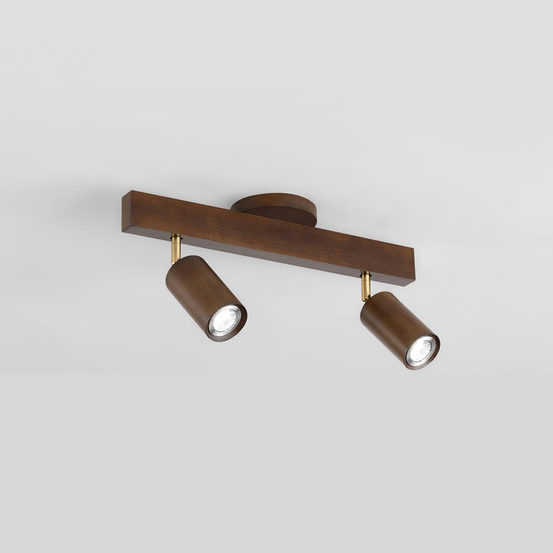 Iluminación de riel de madera Merlo