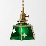 Bild in Gallery-Viewer laden, Handmade Stained Glass Bow Pendant Lamp