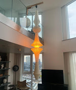 Bild in Gallery-Viewer laden, White Handcrafted Mulberry Paper Swag Light