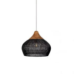 Bild in Gallery-Viewer laden, Woven Rattan Wood Plug-In Pendant Light